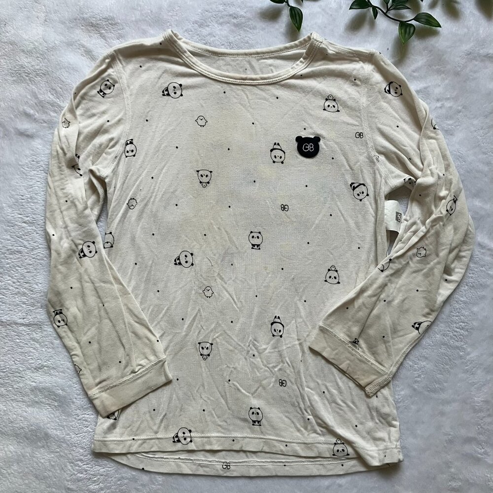 FREE GB Goodbaby Panda Long Sleeve Tee Size 110 4T-5T Free